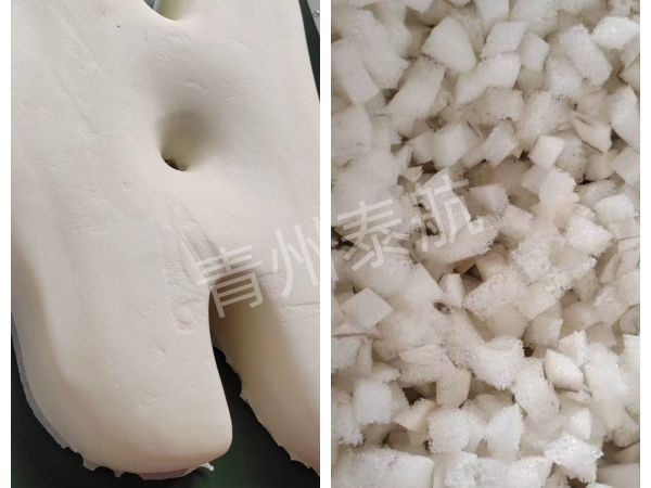 海绵切粒效果对比